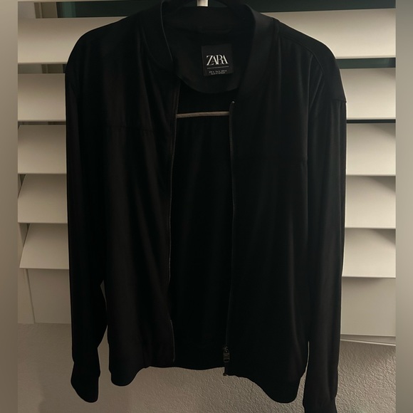 Zara Other - Zara bomber suede jacket black medium